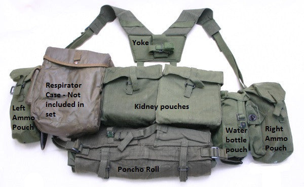 1958 PATTERN WEBBING SET - LAID FLAT