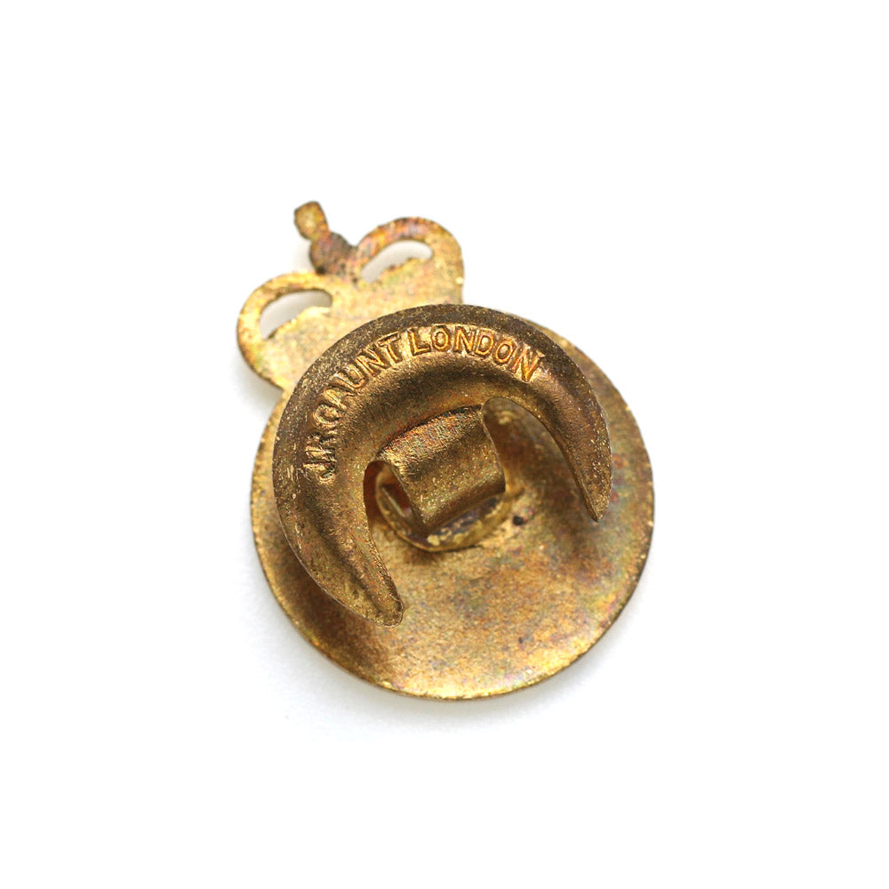 CIVIL DEFENCE CORPS LAPEL BADGE - BACK