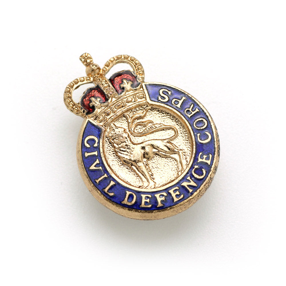 CIVIL DEFENCE CORPS LAPEL BADGE