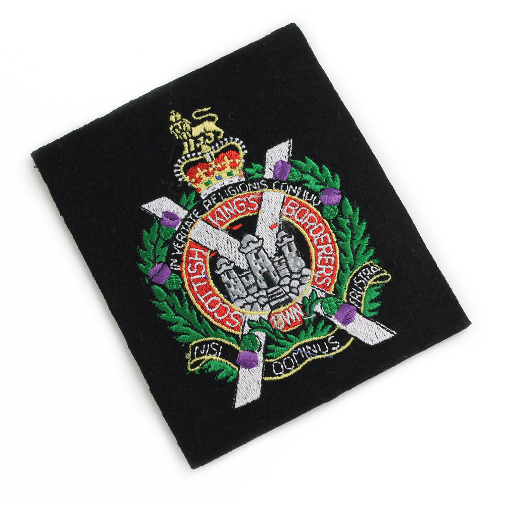 KINGS OWN SCOTTISH BORDERERS CLOTH BLAZER BADGE