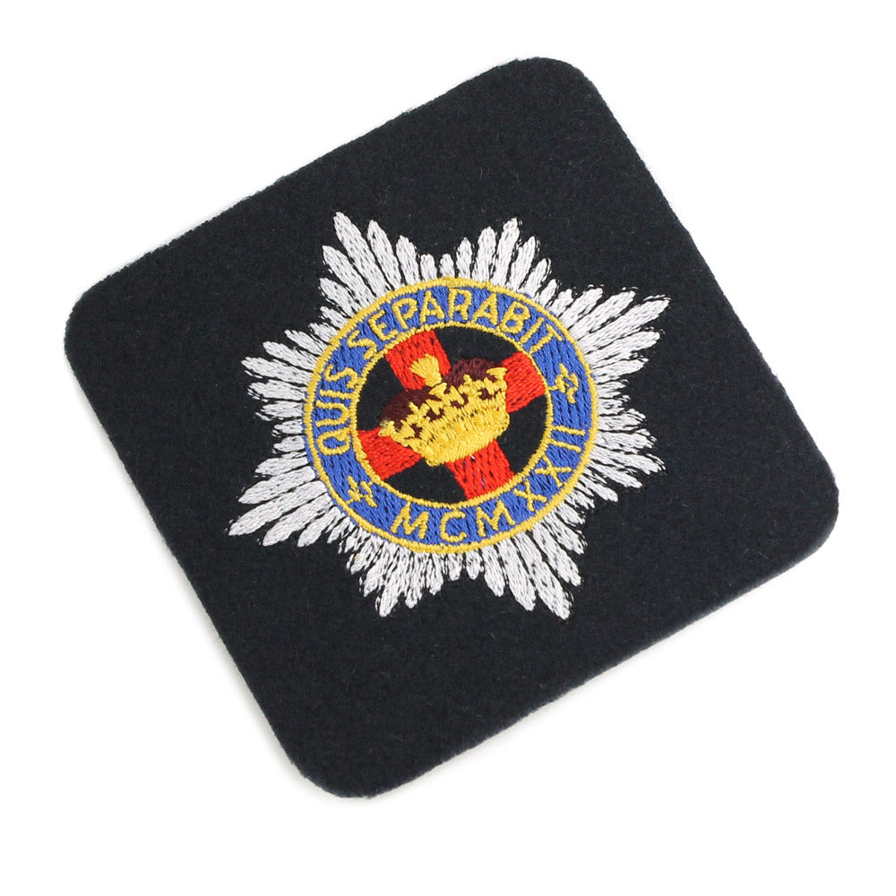 4TH-7TH DRAGOON GUARDS CLOTH BLAZER BADGE