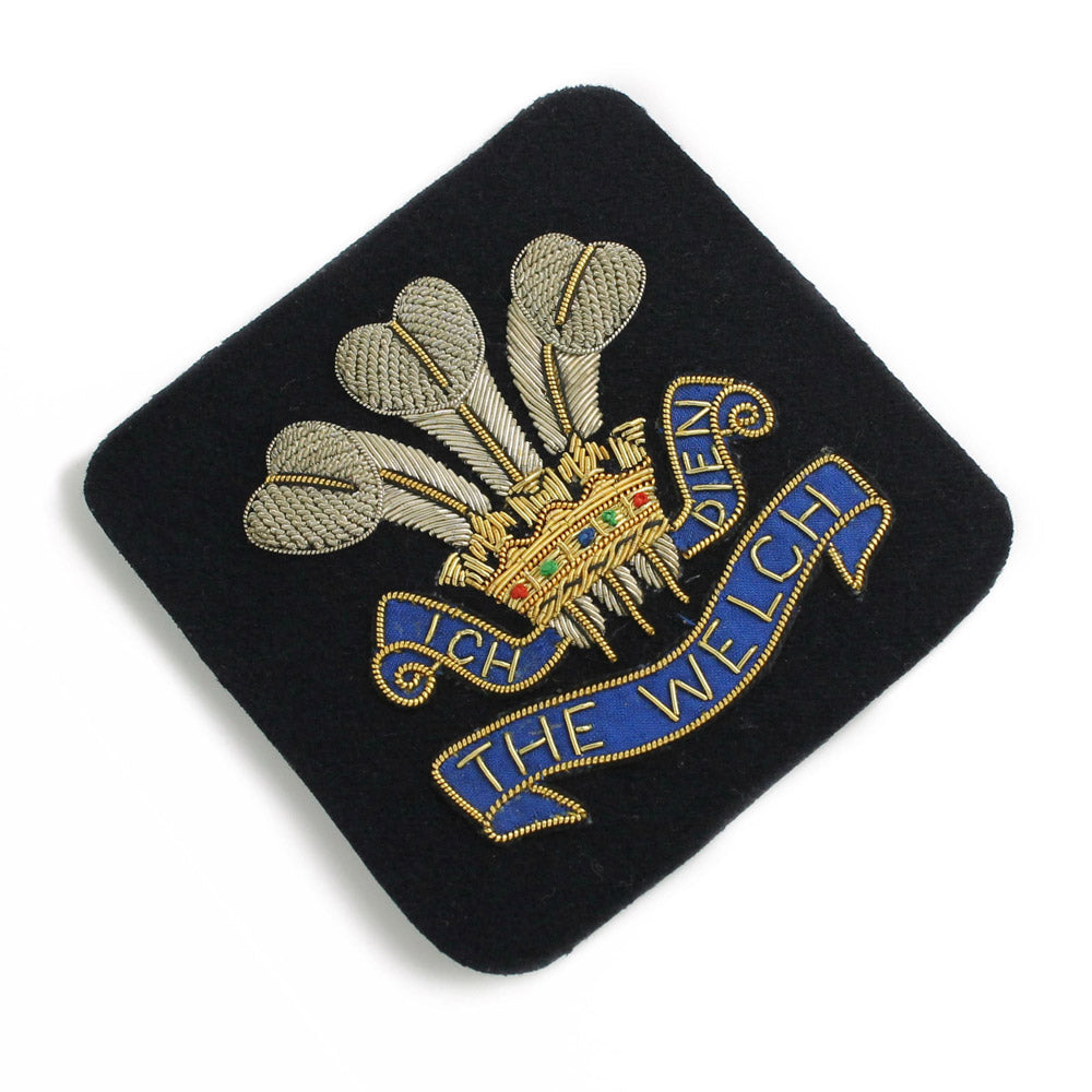 WELCH REGIMENT BLAZER BADGE - WIRE