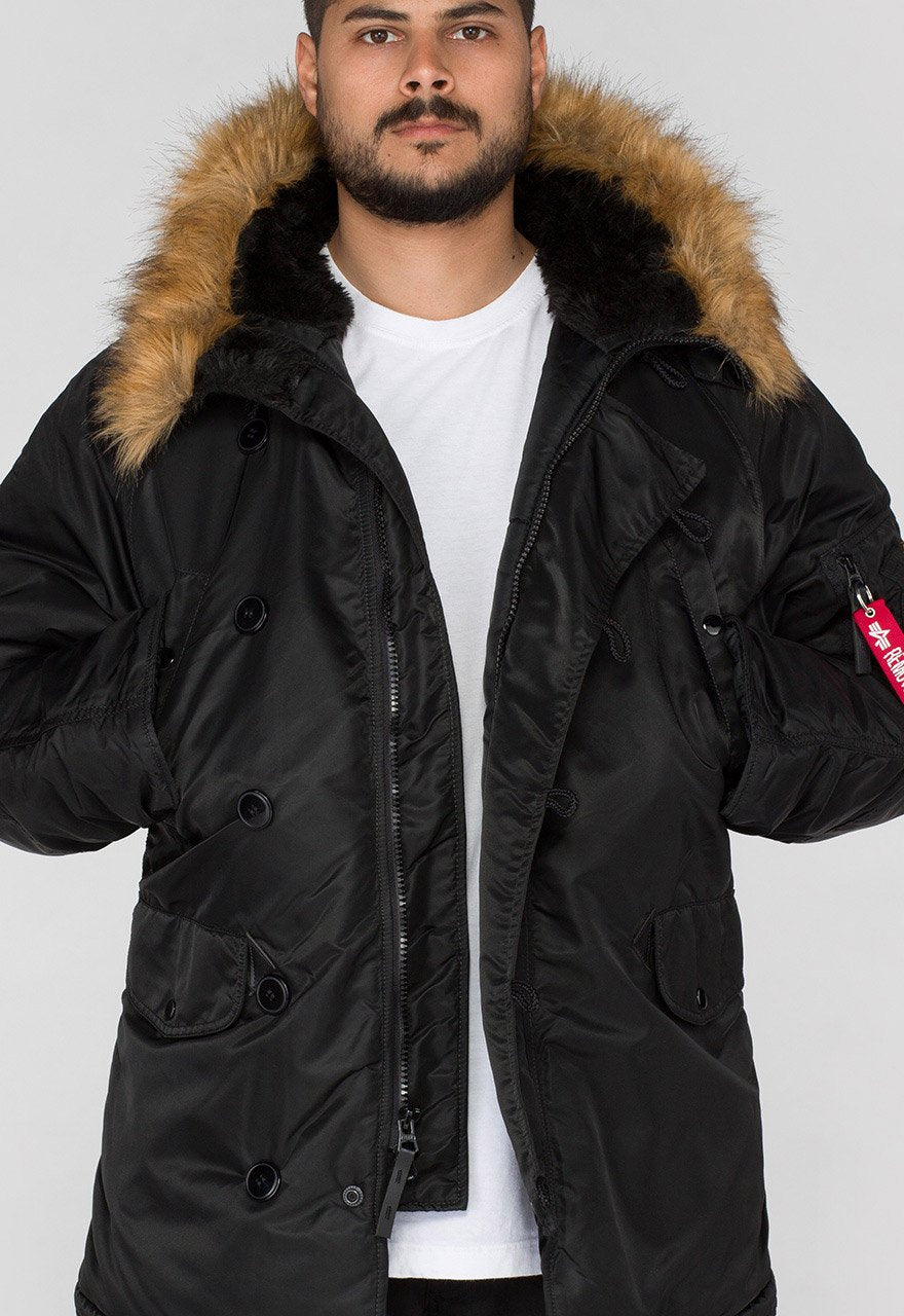 ALPHA N3B EXTREME COLD PARKA - BLACK