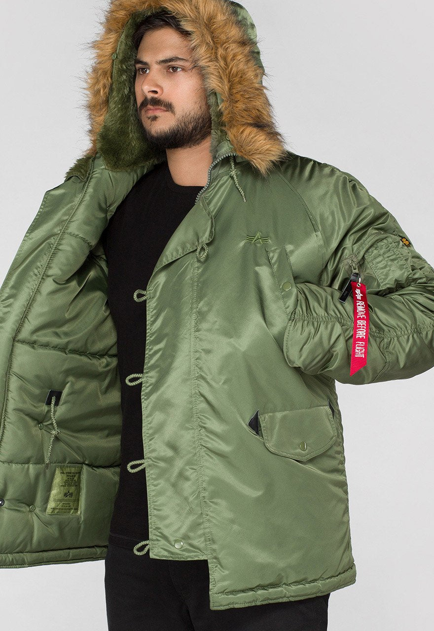 ALPHA N3B EXTREME COLD PARKA - GREEN