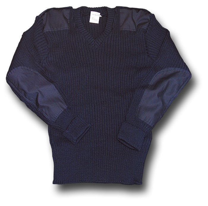 WOOLLY PULLY V-NECK NAVY - Silvermans
 - 3