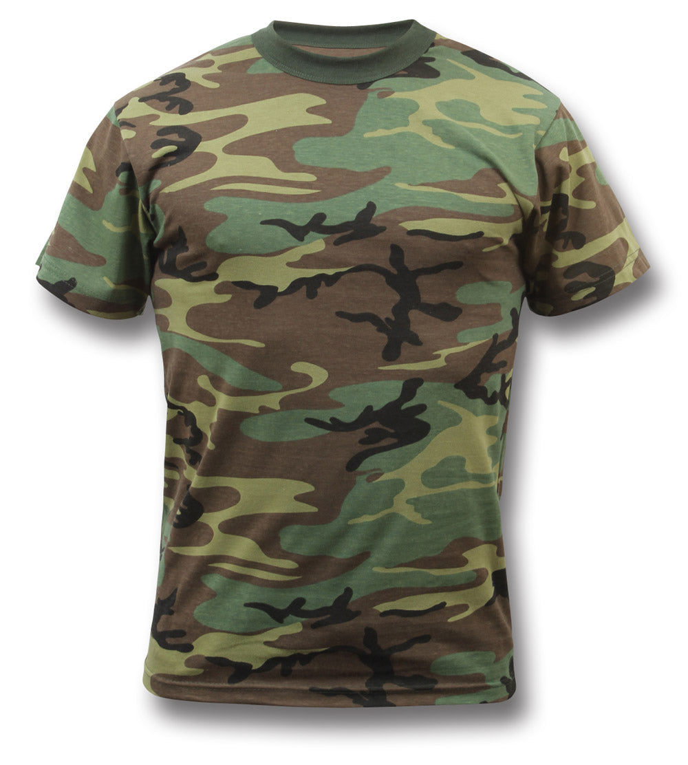 USA CAMMO T-SHIRT - WOODLAND