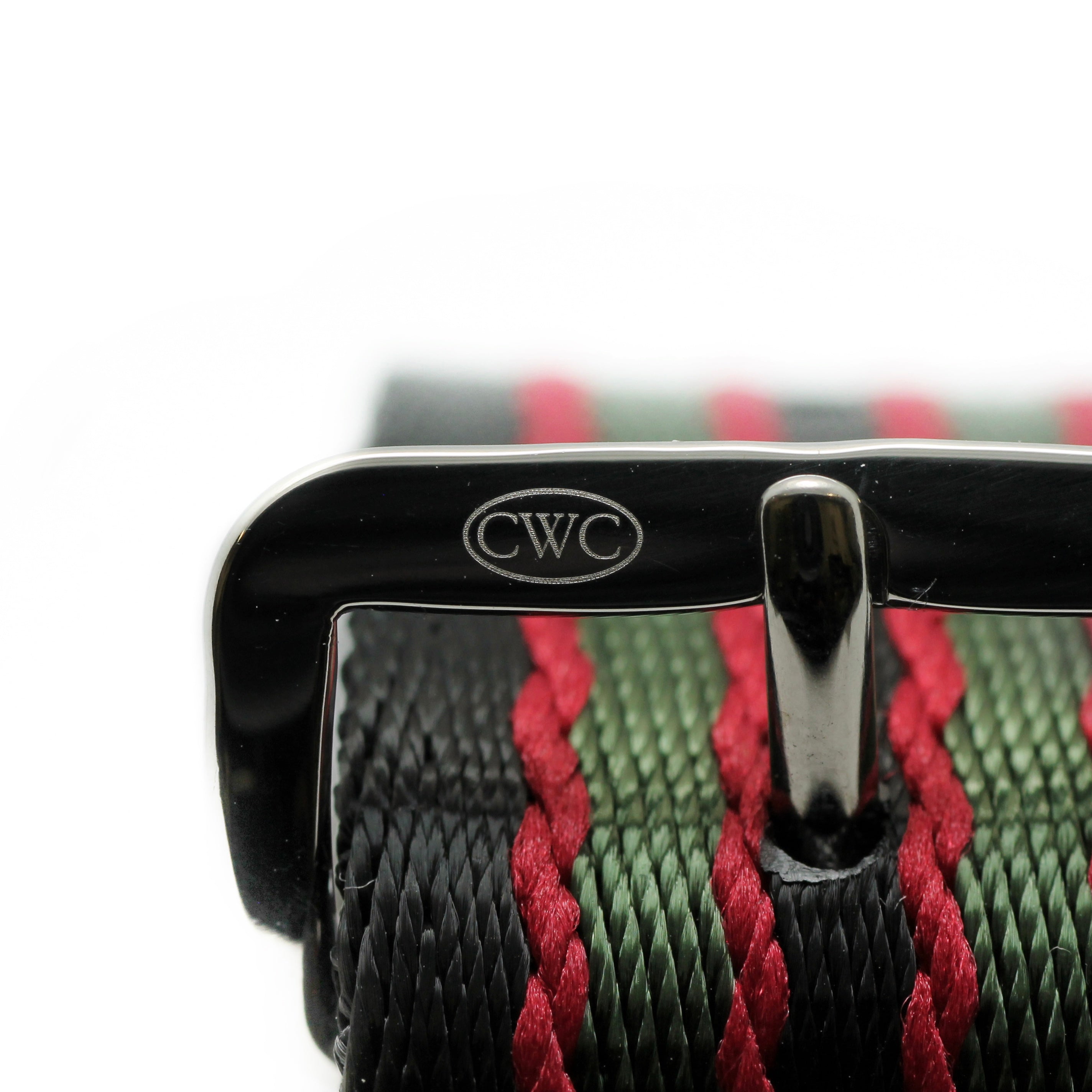 CWC SEATBELT NATO STRAP - CLOSE UP BUCKLE