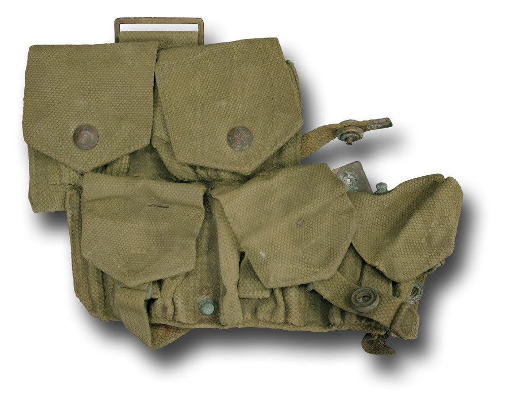 WWI KHAKI POUCH LEFT AND RIGHT