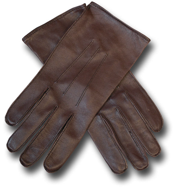 BROWN OFFICERS LEATHER GLOVES