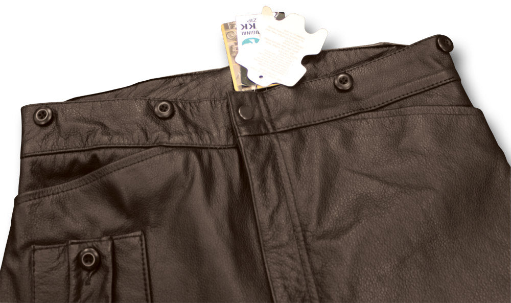 DESPATCH RIDER BREECHES BROWN - WAIST DETAIL