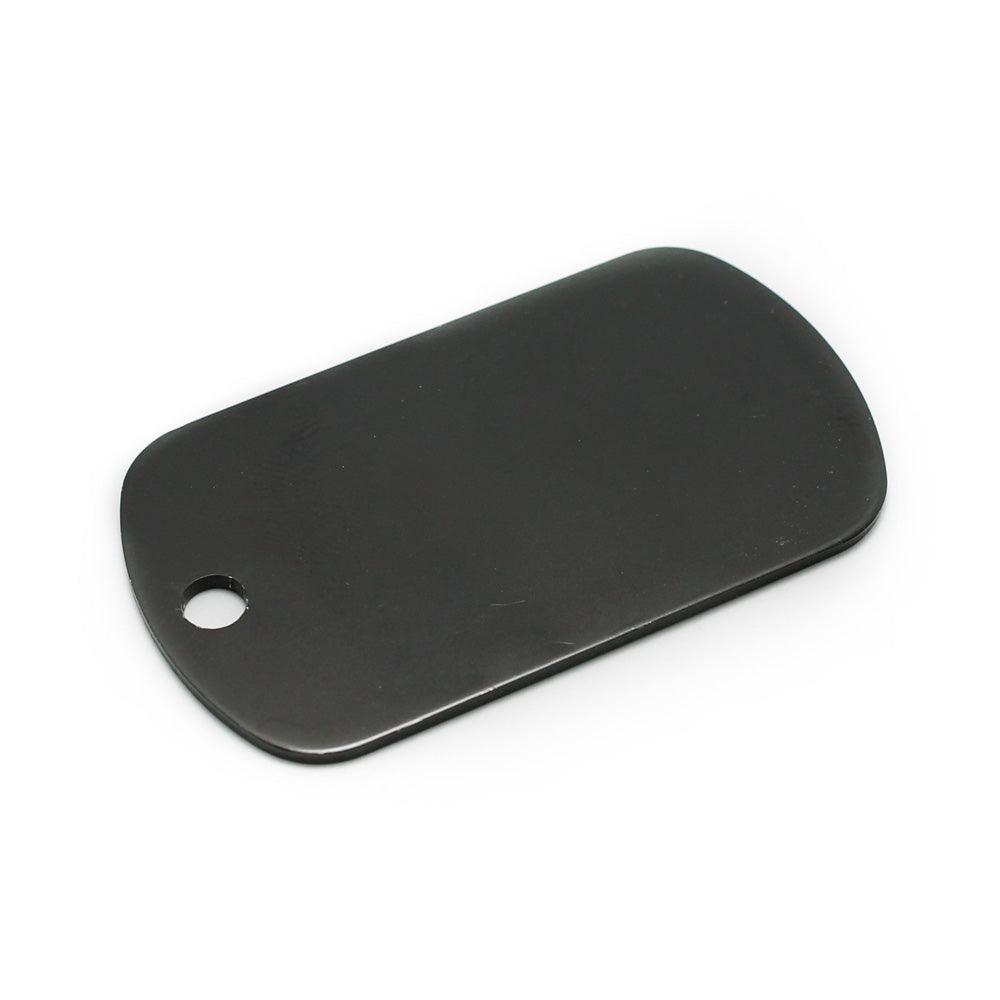 METAL DOG TAG - BLACK