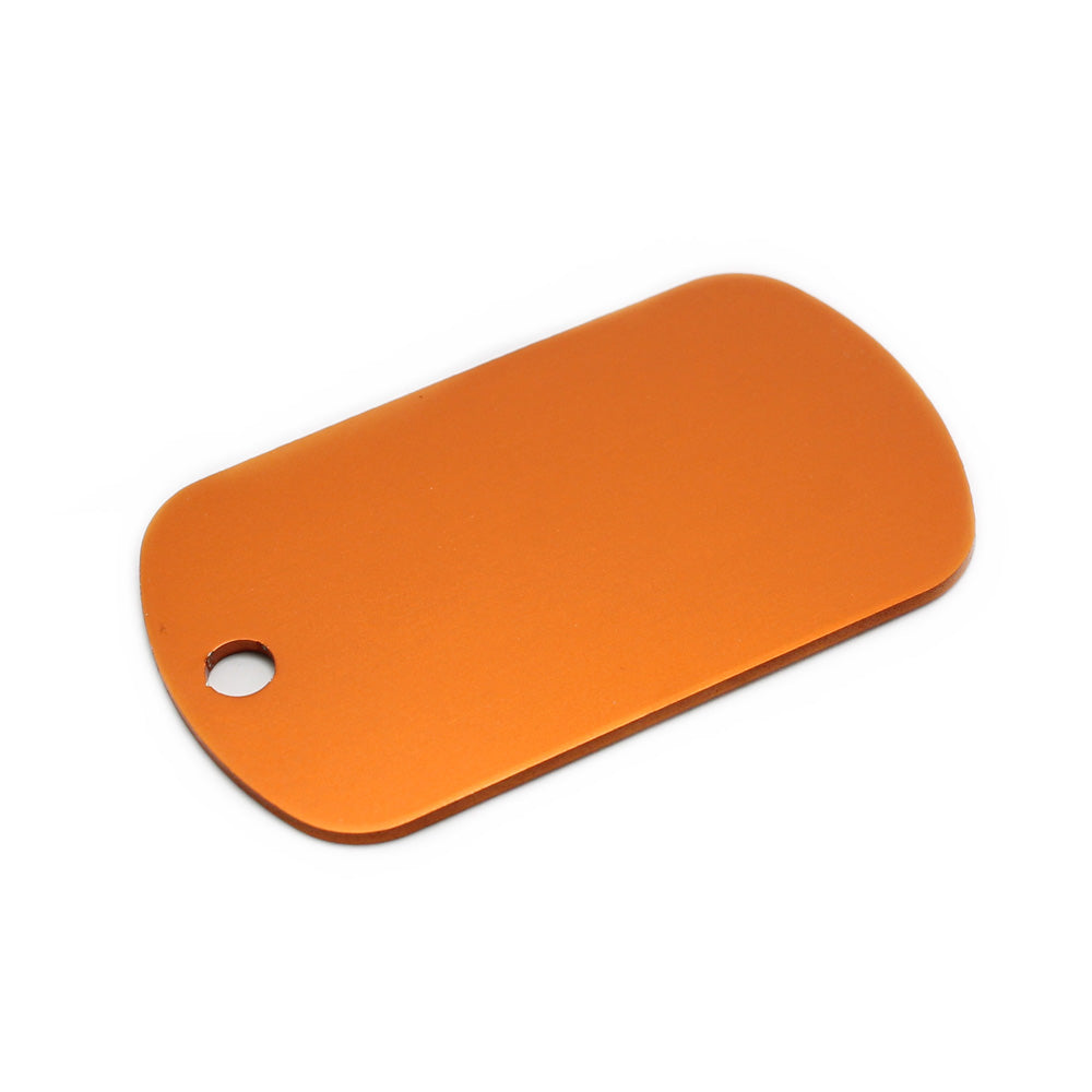 METAL DOG TAG - ORANGE