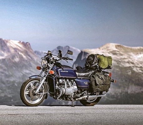 BLACK CANVAS MOTORCYCLE PANNIERS GRADE 1