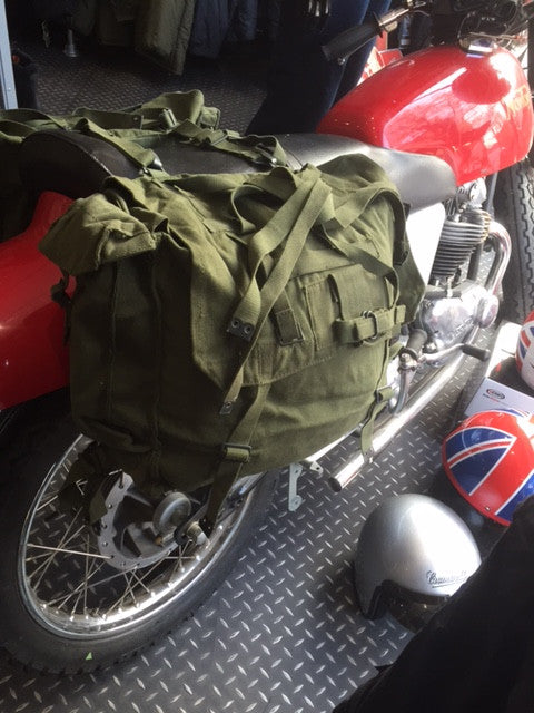 GREEN MOTORCYCLE PANNIERS