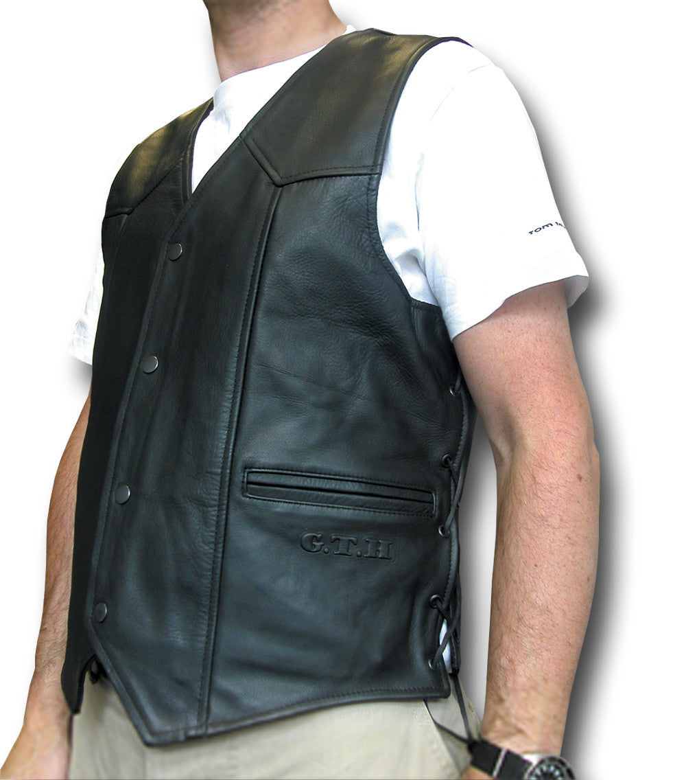 GTH LEATHER VEST LACED Silvermans