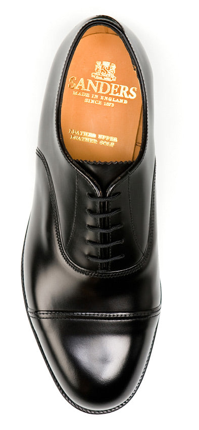 SANDERS OXFORD SHOES - BLACK