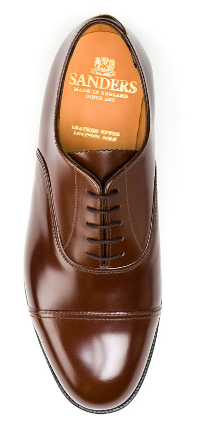 SANDERS OXFORD SHOES - BROWN