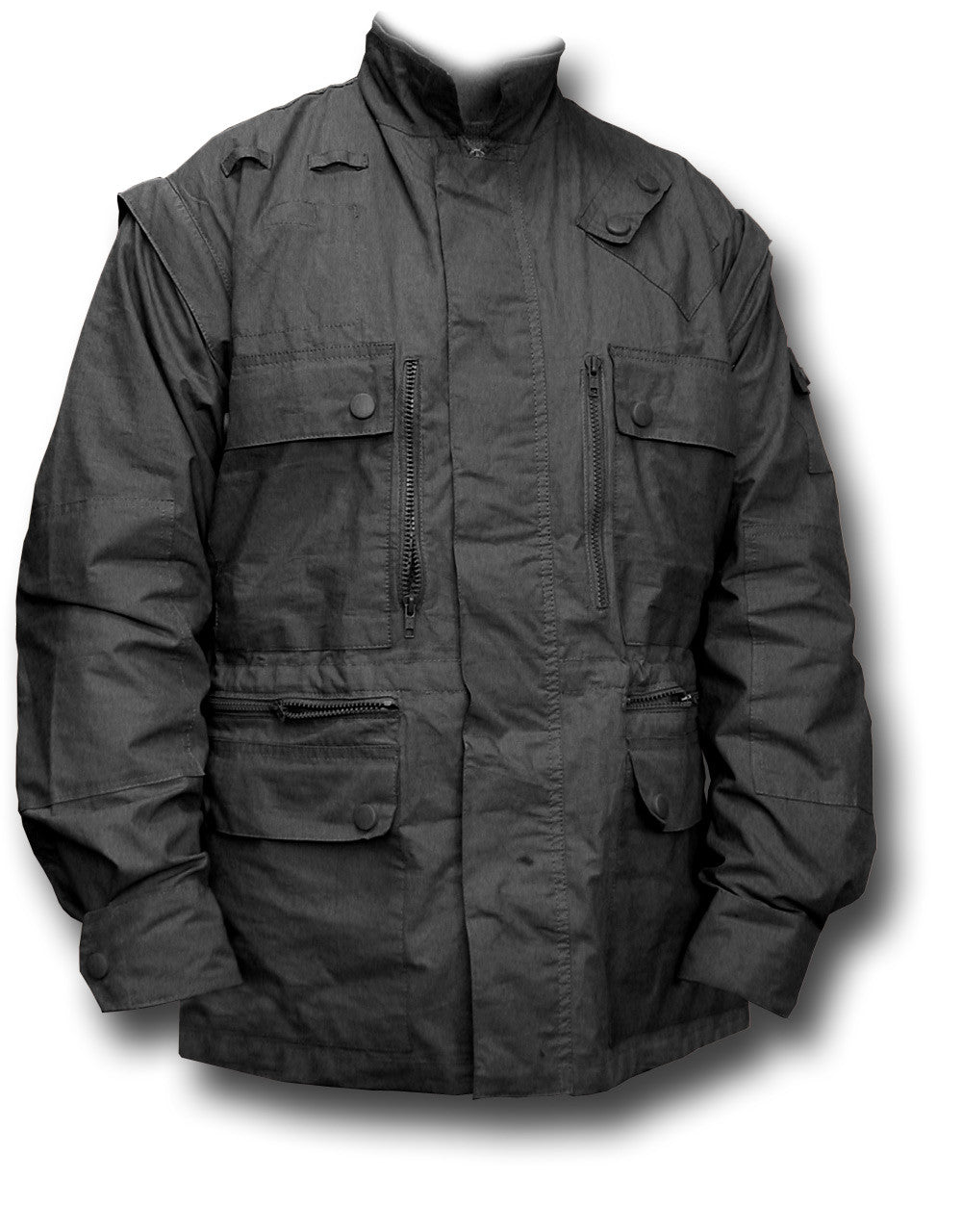 MULTI POCKET LIGHTWEIGHT JACKET - BLACK