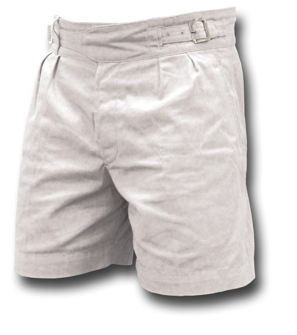 X OVER BELT SHORTS - WHITE