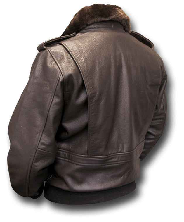 GTH A3 BROWN LEATHER JACKET - Silvermans
 - 2