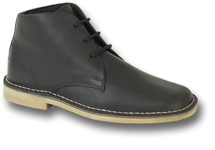 WAXY LEATHER ANKLE BOOTS - Silvermans
 - 1