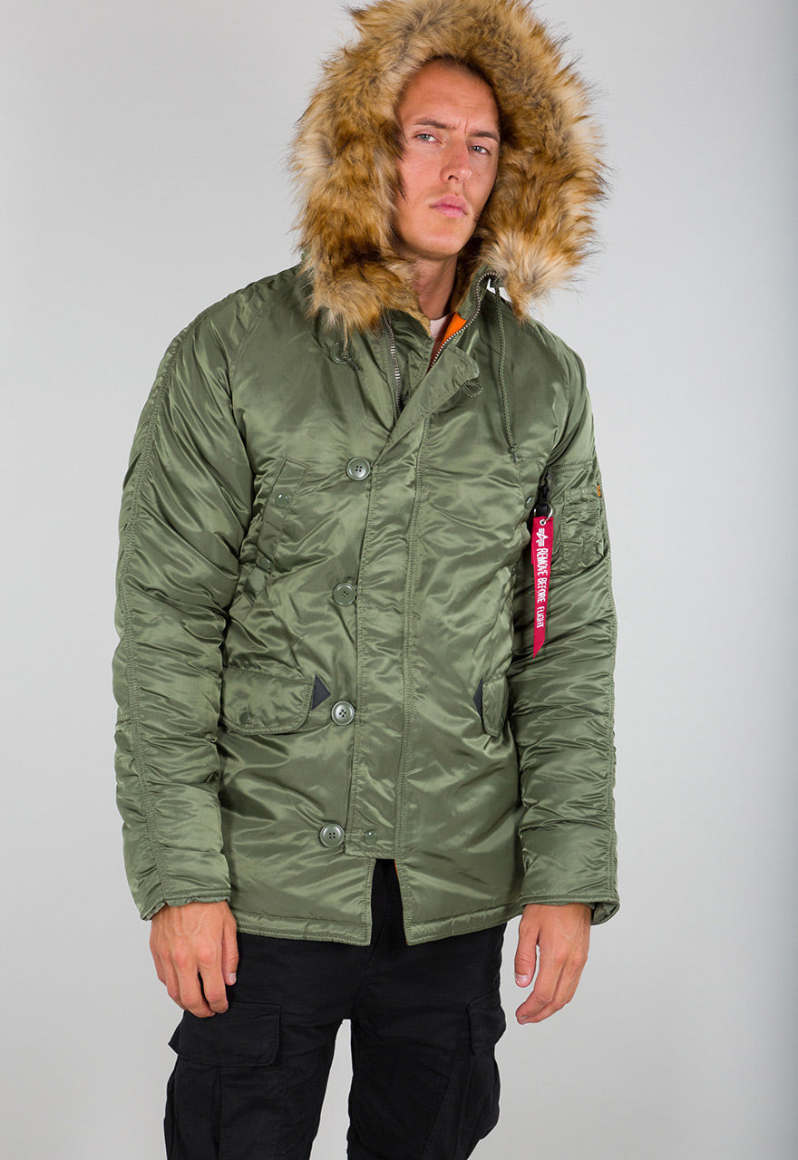 ALPHA N3B VF59 MEN'S SLIM FIT - GREEN