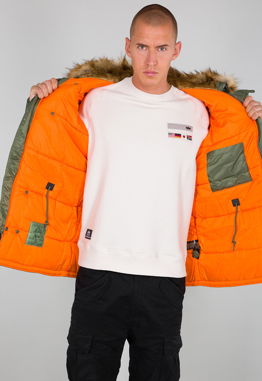 ALPHA N3B VF59 MEN'S SLIM FIT - GREEN