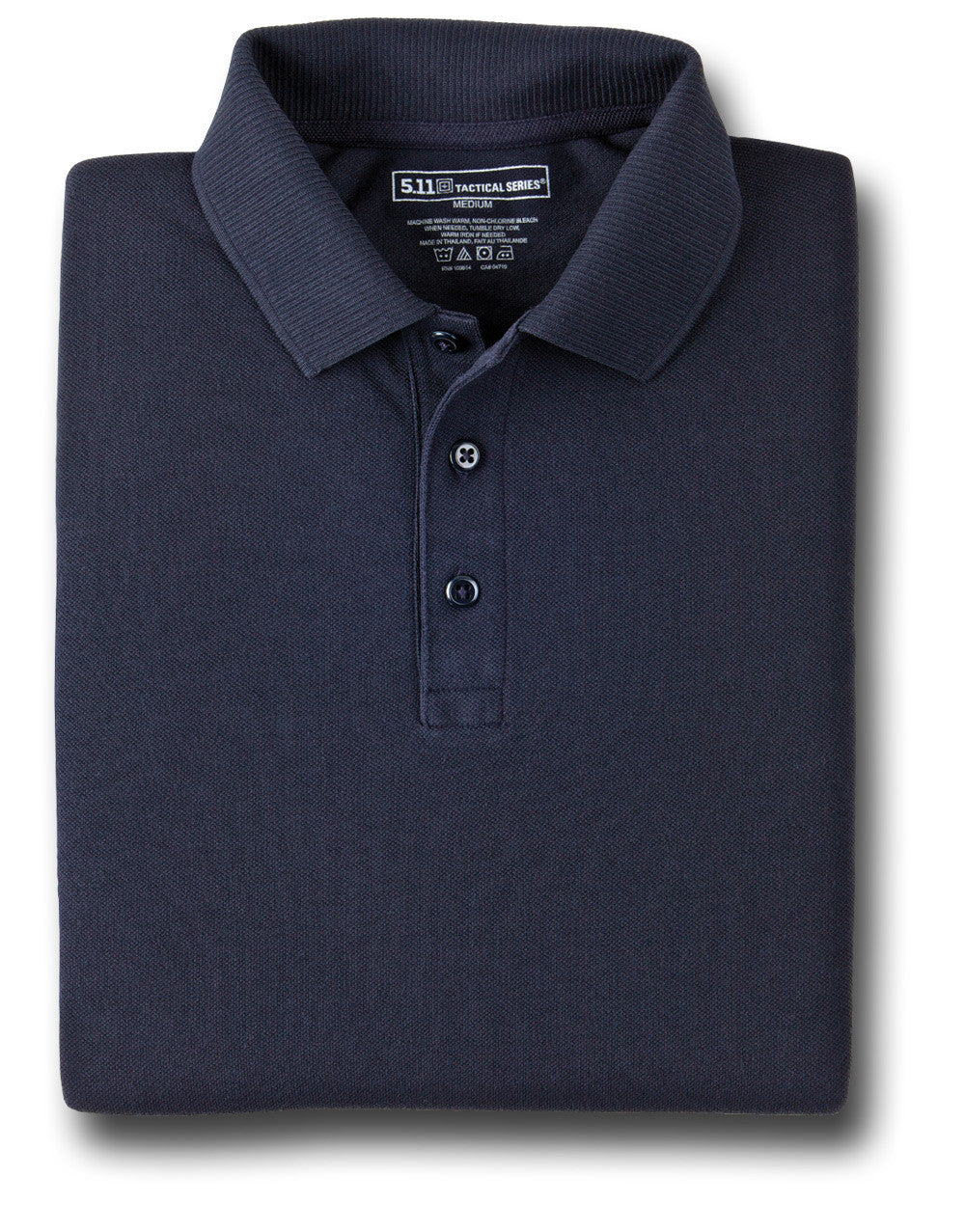 5.11 SHORT-SLEEVE UTILITY POLO - NAVY / FOLDED