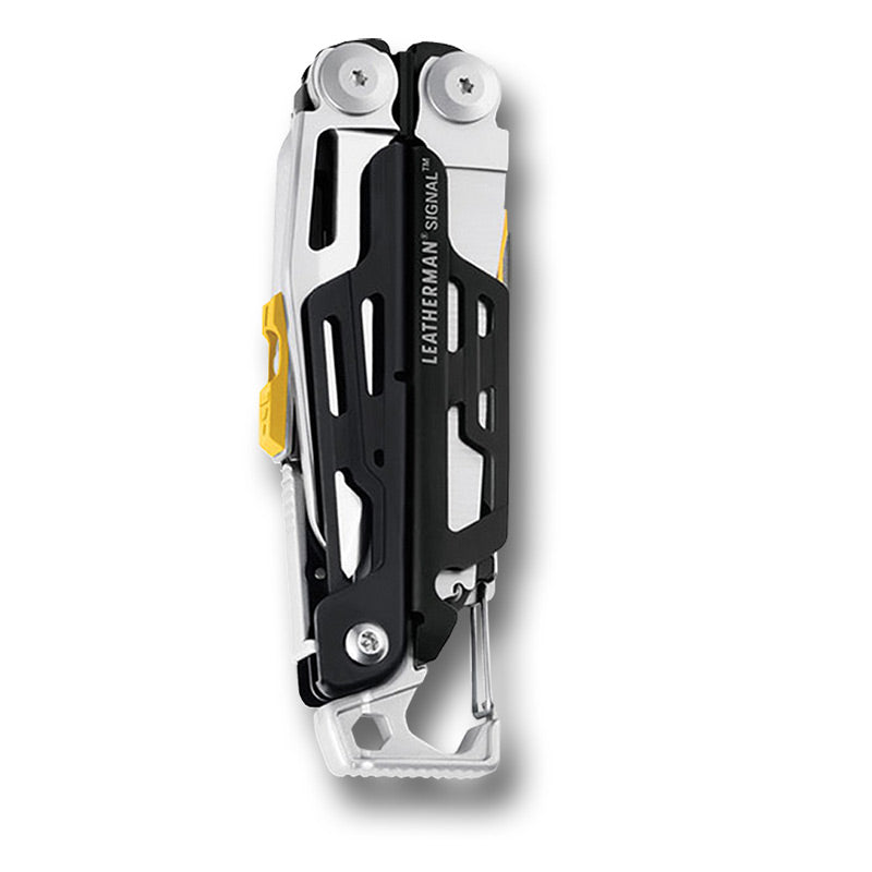 LEATHERMAN SIGNAL MULTITOOL - BLACK & STAINLESS (FOLDED)