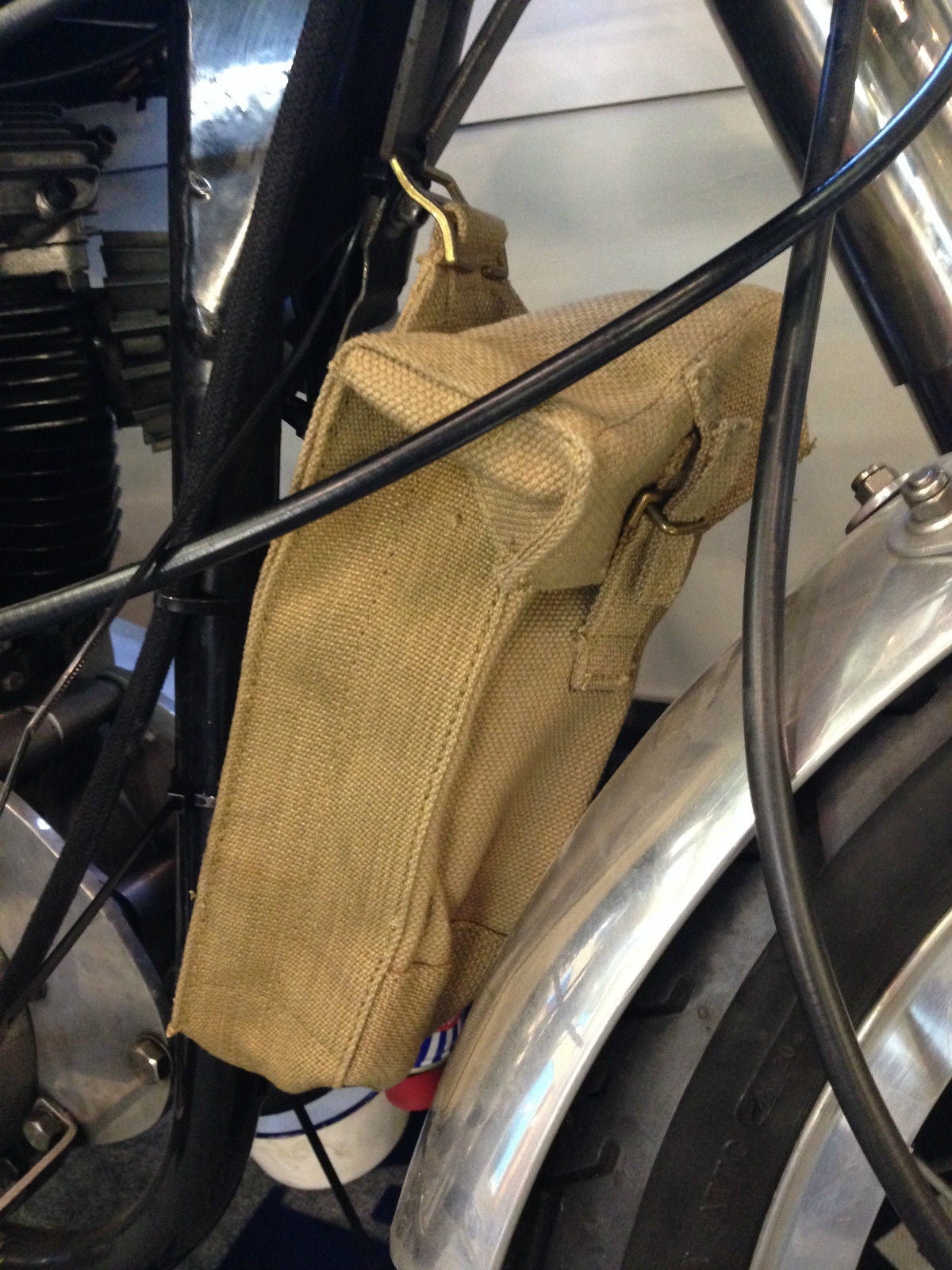WWII BLACK TOOL PANNIERS STRAP