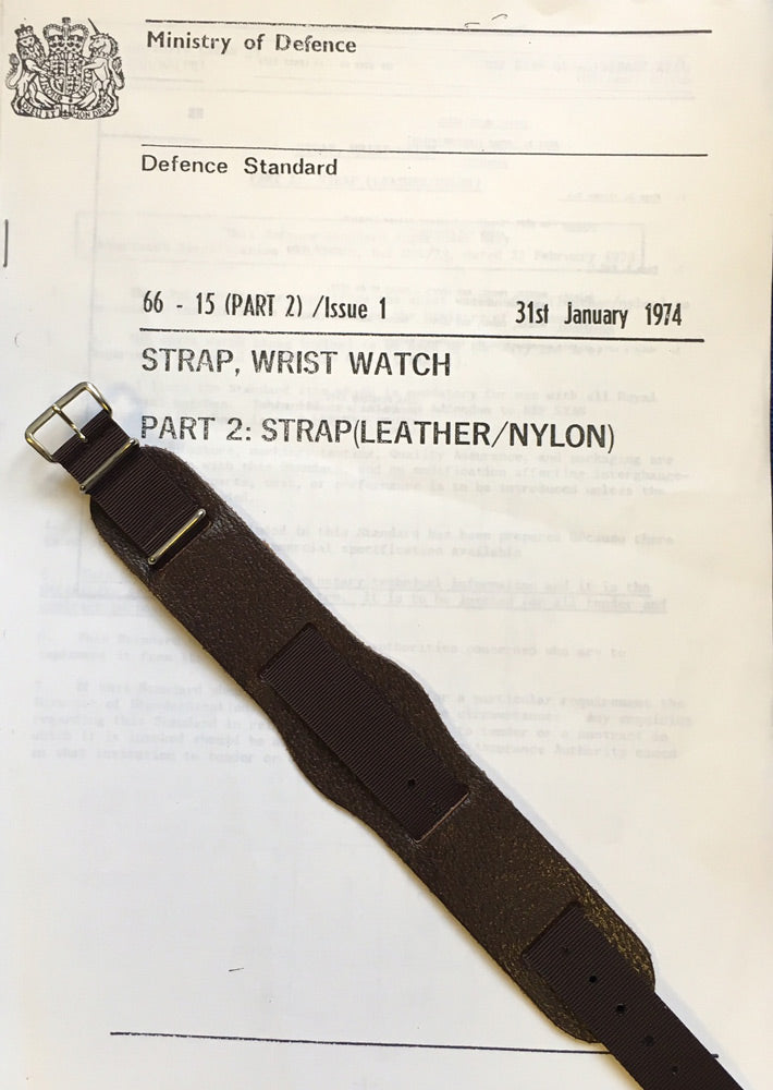 RAF -74 LEATHER / NYLON STRAP 18MM