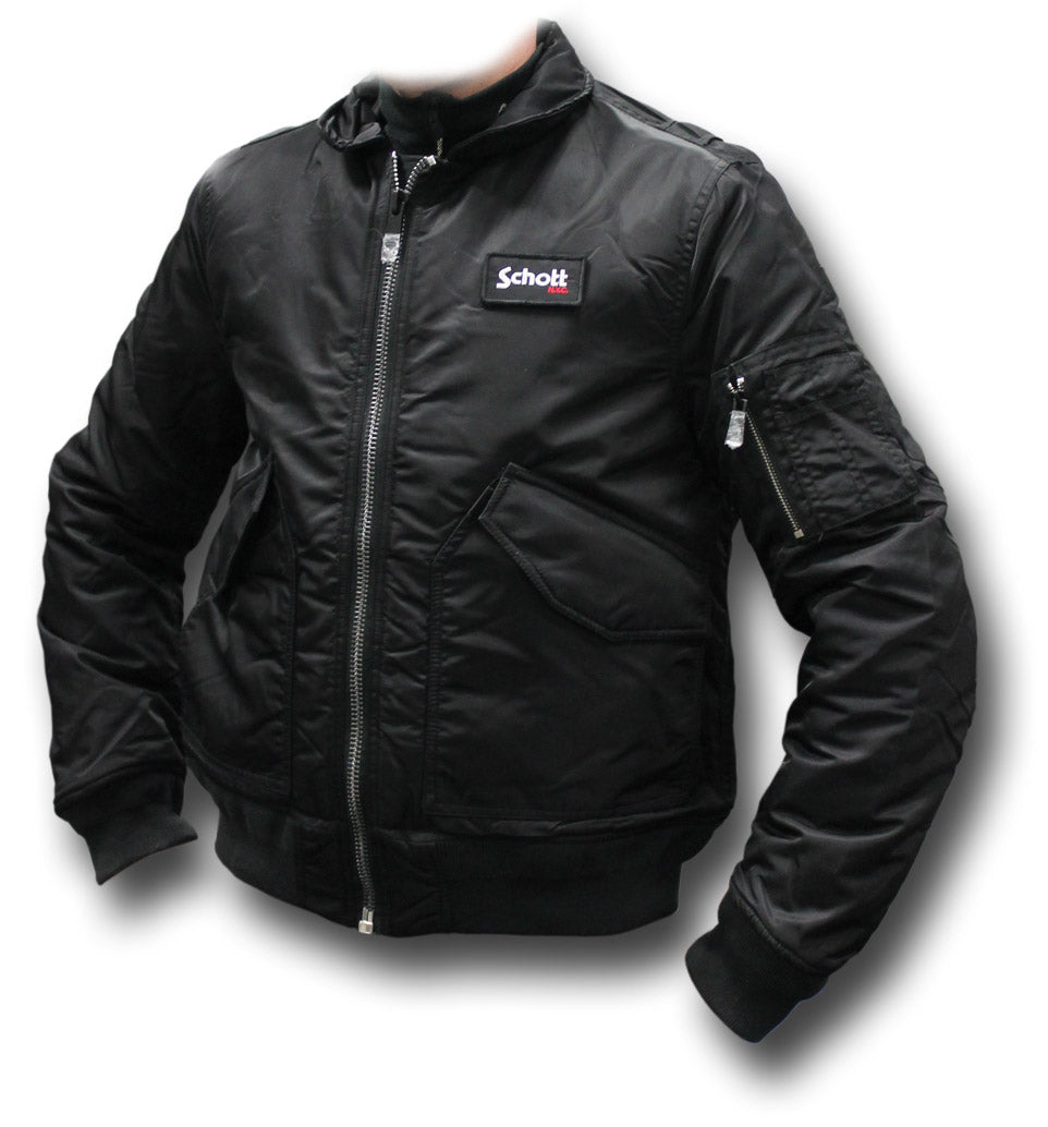 SCHOTT CWU 210 FLYING JACKET - BLACK