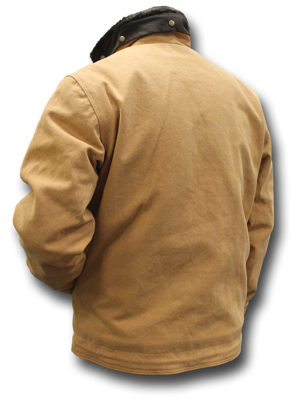 USN TYPE N1 DECK JACKET - TAN, BACK