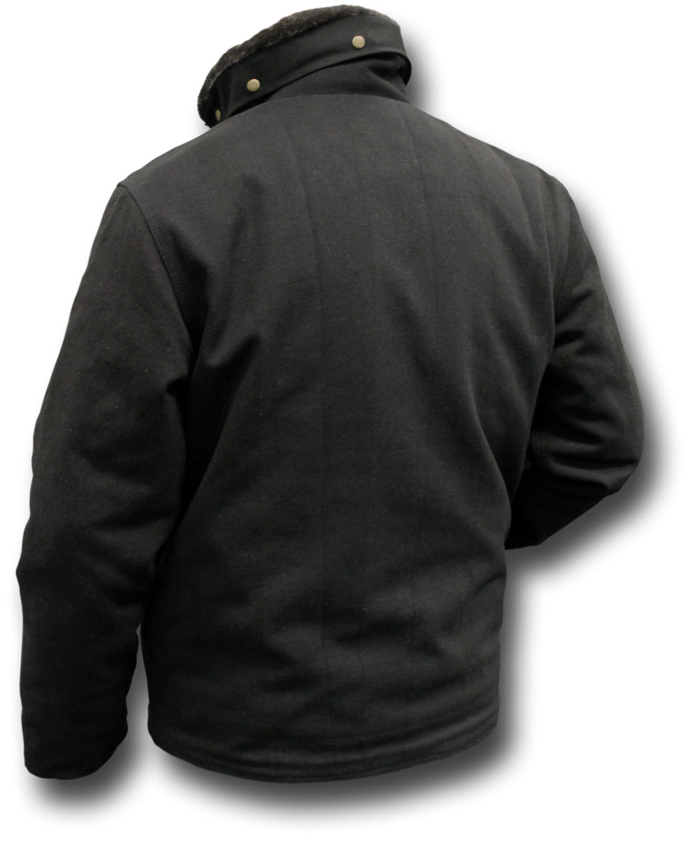 USN TYPE N1 DECK JACKET - BLACK, BACK