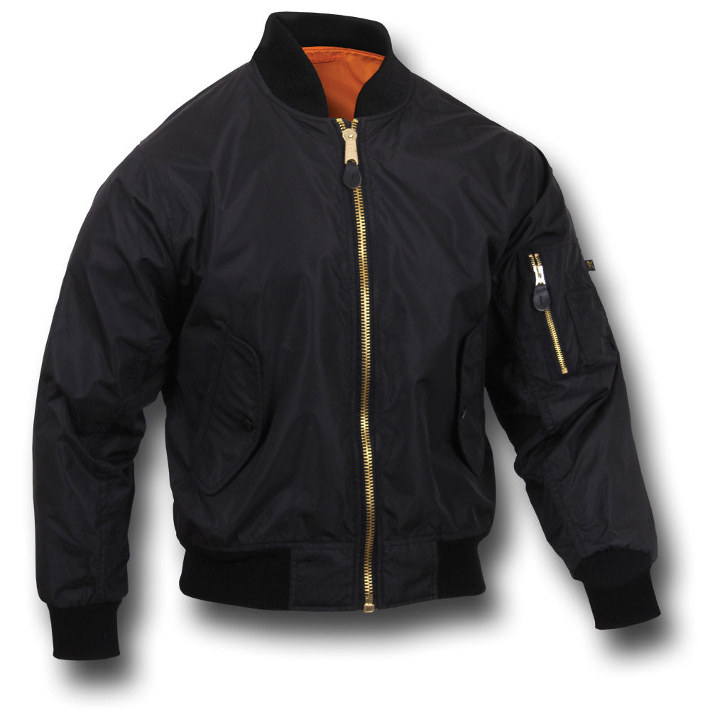 ROTHCO LIGHTWEIGHT MA1 JACKET - BLACK