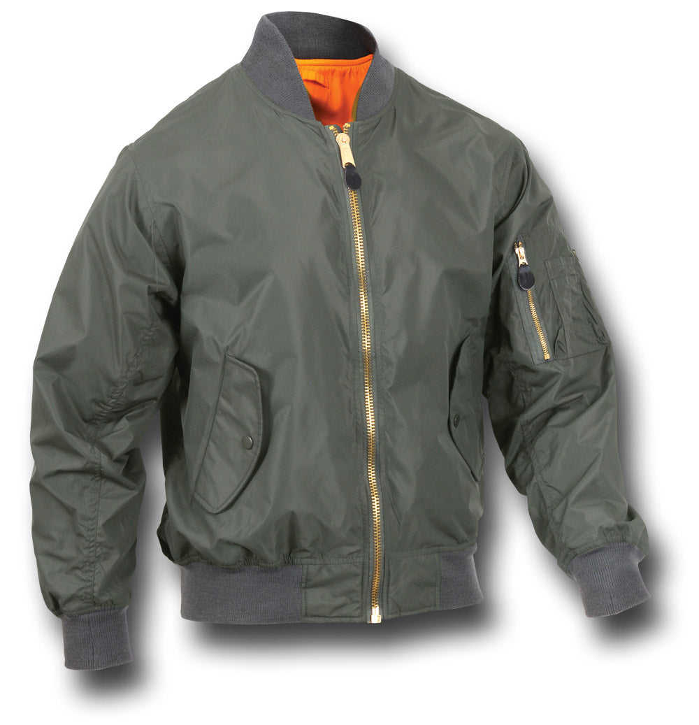 ROTHCO LIGHTWEIGHT MA1 JACKET - GREEN