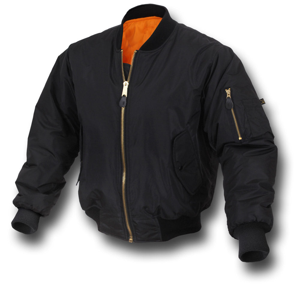 ROTHCO MIDWEIGHT MA1 JACKET - BLACK