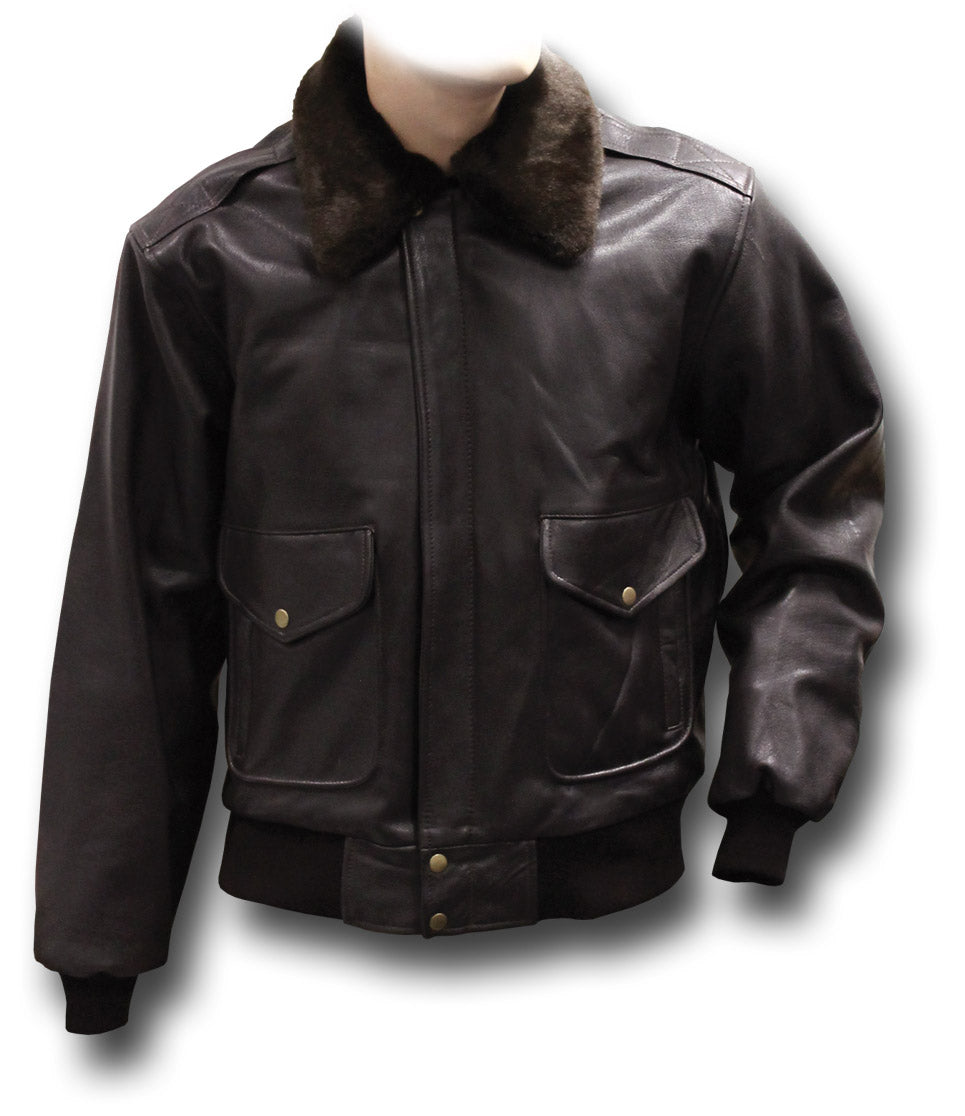GTH A3-K BROWN LEATHER JACKET