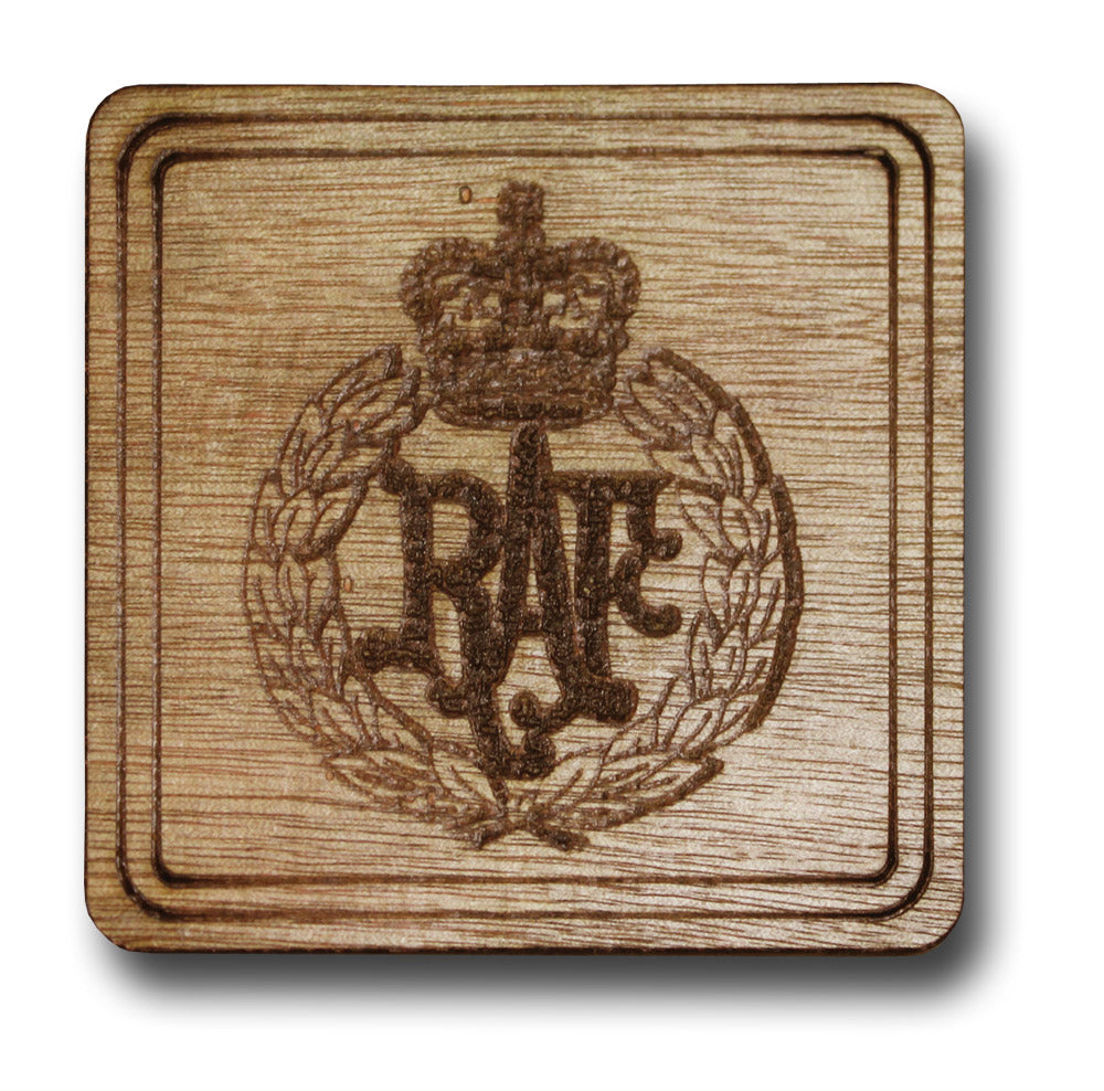 REGIMENT WOODEN COASTER - RAF