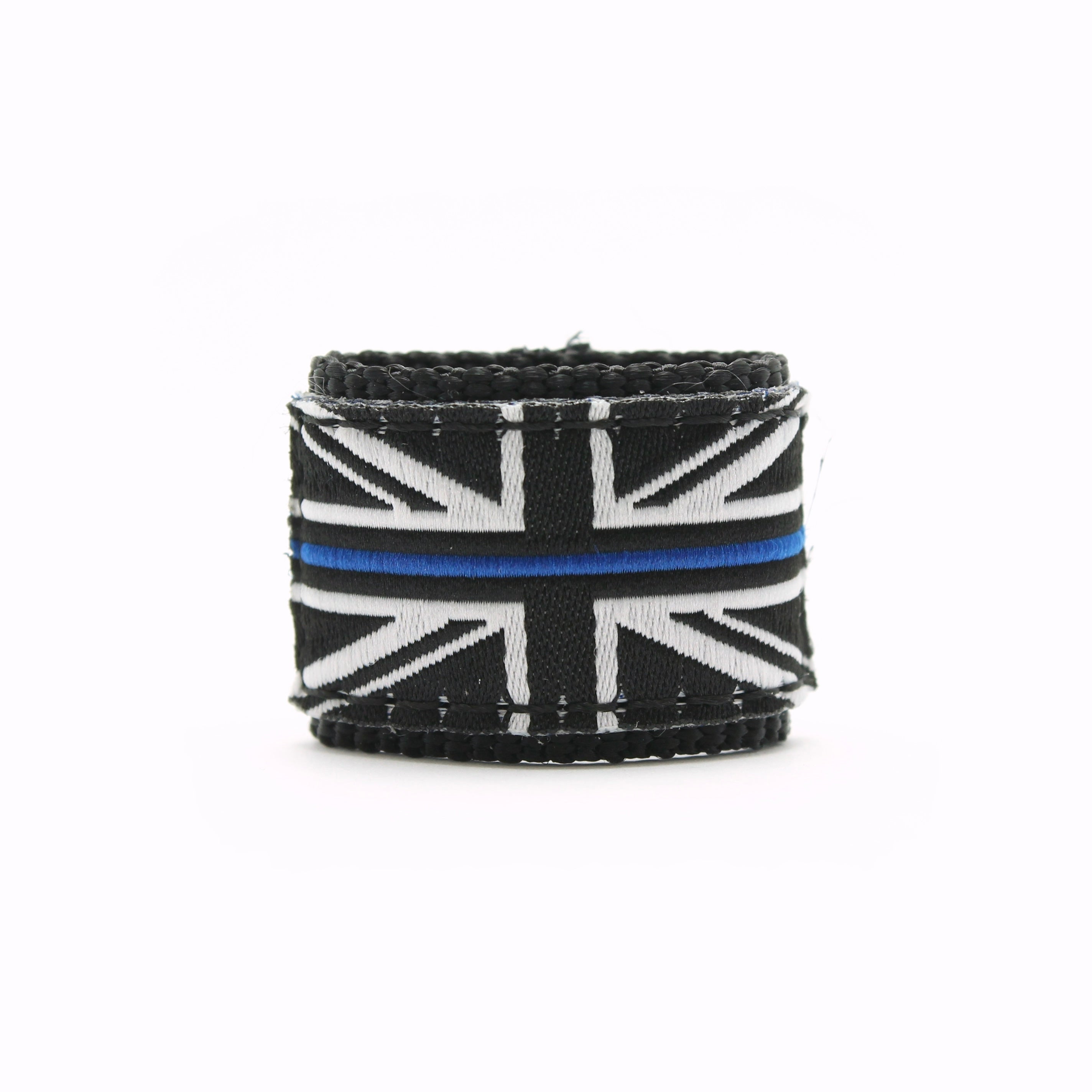 WATCH STRAP LOOP - THIN BLUE LINE UNION JACK ON BLACK LOOP