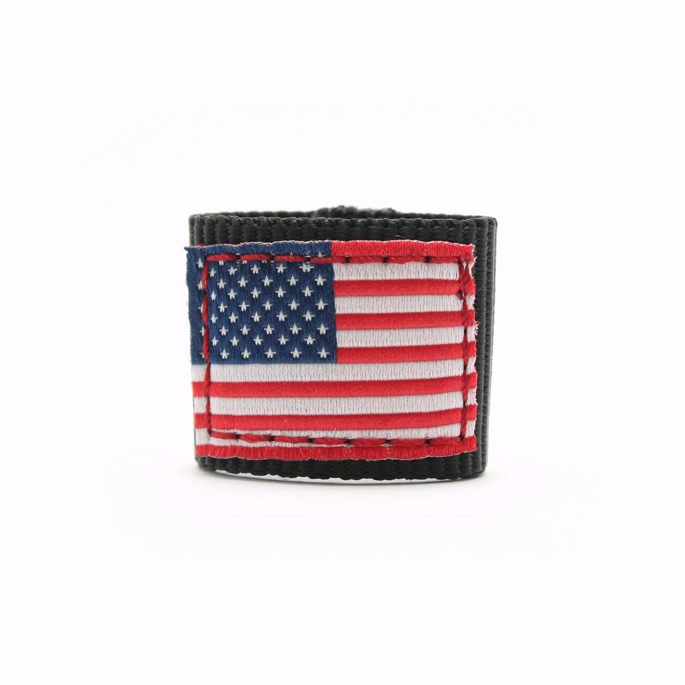 WATCH STRAP LOOP - USA FLAG ON BLACK LOOP