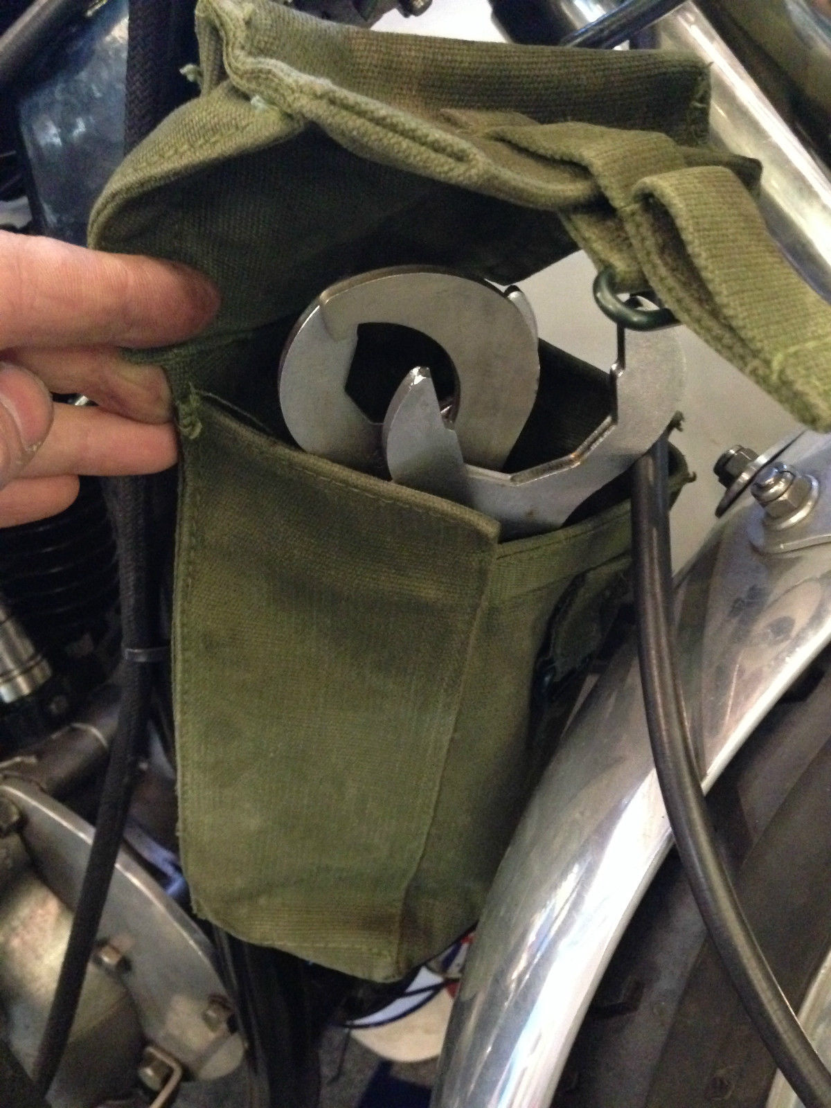 MOTORCYCLE TOOL PANNIERS - GREEN