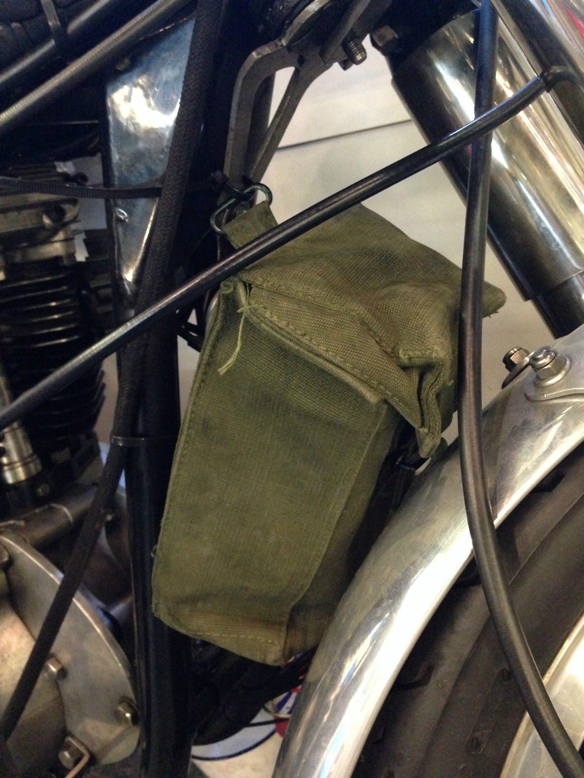 MOTORCYCLE TOOL PANNIERS - GREEN