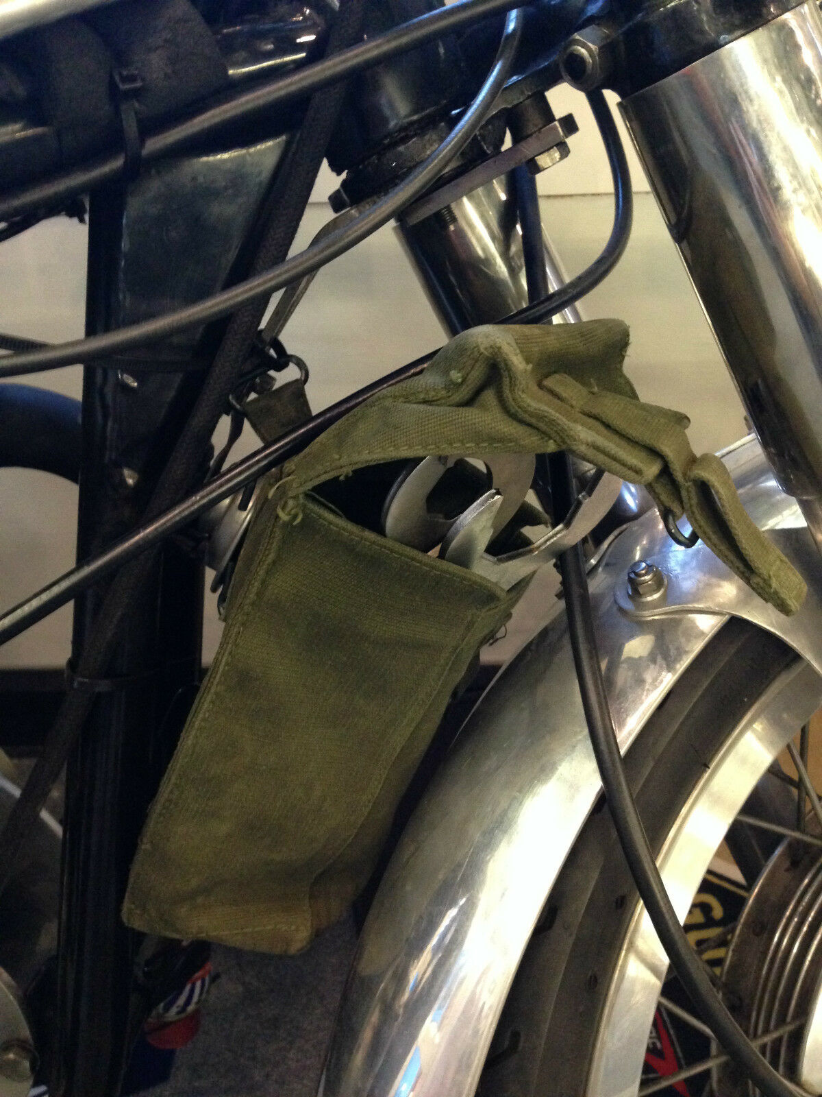 MOTORCYCLE TOOL PANNIERS - GREEN