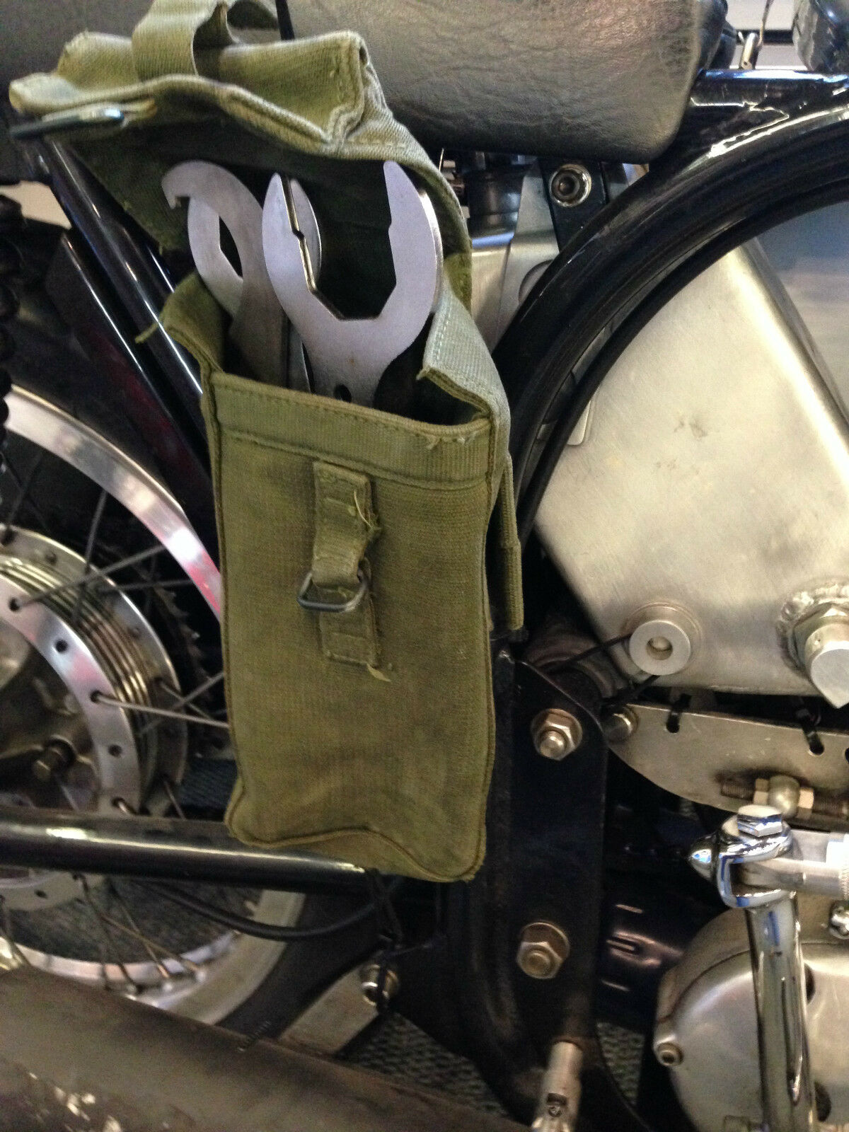 MOTORCYCLE TOOL PANNIERS - GREEN