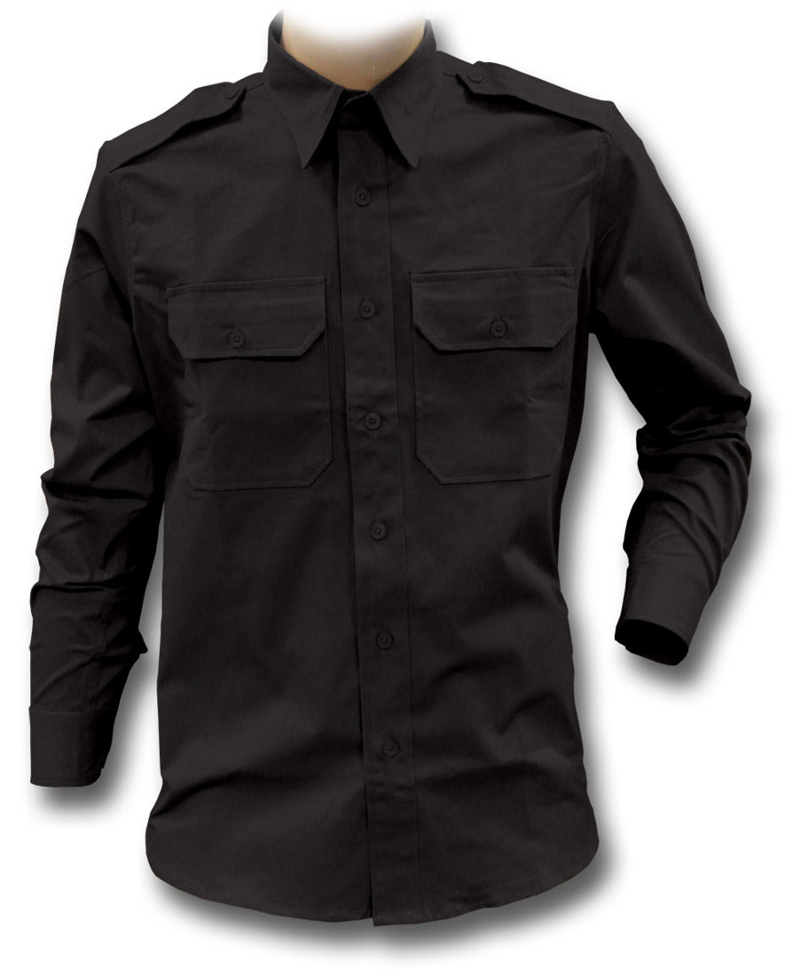 CWCW CHINO SHIRT LONG-SLEEVE - BLACK