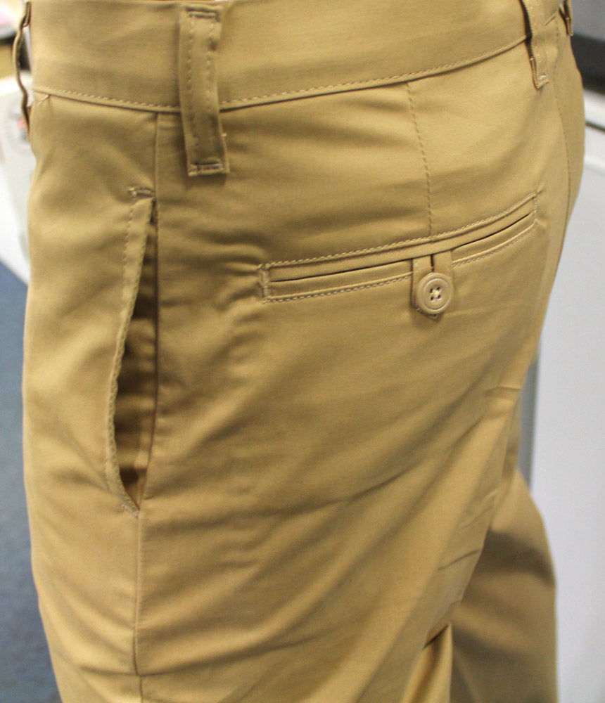 CWCW CHINO TROUSERS - KHAKI - POCKETS