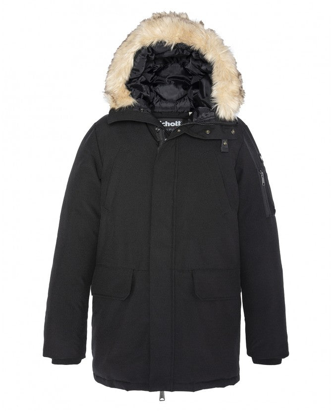 SCHOTT NELSON PARKA - BLACK