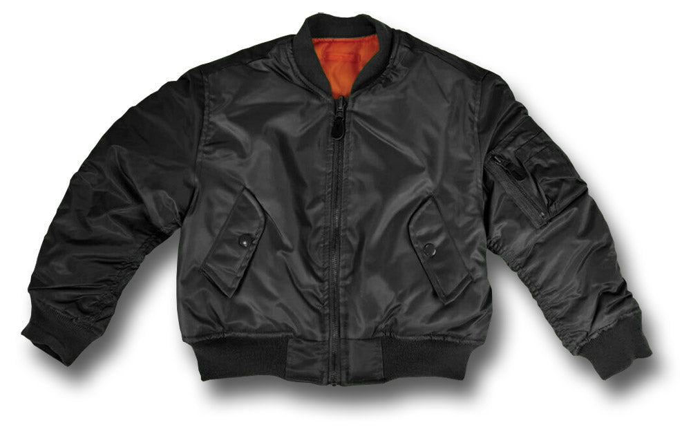 KIDS MA1 PILOTS JACKET - BLACK