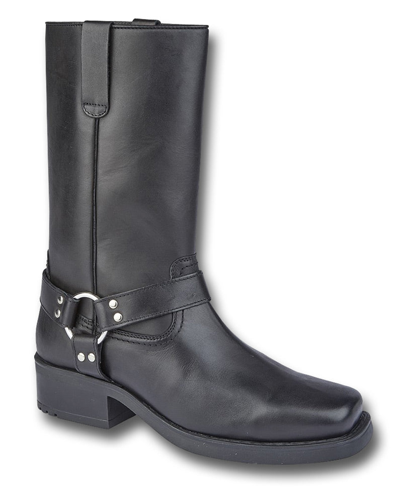 WOODLAND HIGH HARLEY BOOTS - BLACK